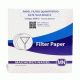 Papel filtro quantitativo MN 640 m(faixa branca) 150mm c/100 folhas